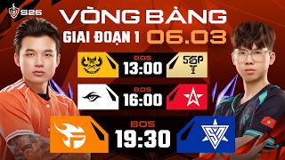 GAM vs SGP | TS vs 1S | FPT vs SPN | GIAI ĐOẠN 1 - LƯỢT ĐI | ĐTDV MÙA XUÂN 2026 (NGÀY 06/03)