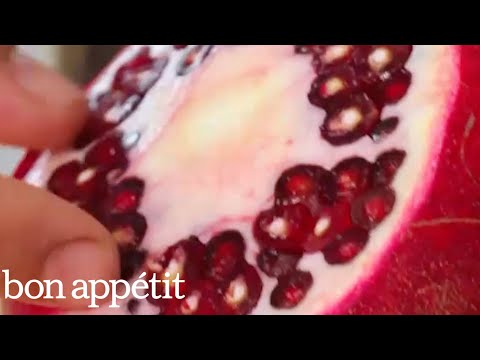 How To Cut Open A Pomegranate