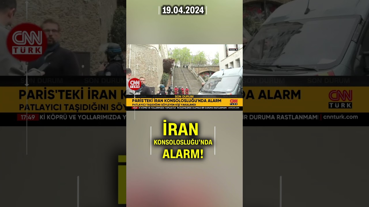 Paris'teki İran Konsolosluğu'nda Alarm! Patlayıcı Taşıdığını Söyleyen Kişi Yakalandı #Haber