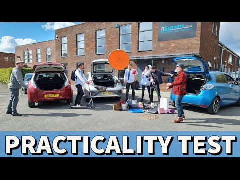 £15k EV Practicality Challenge: School run & big box. Hyundai Ioniq v Nissan Leaf v Renault Zoe test