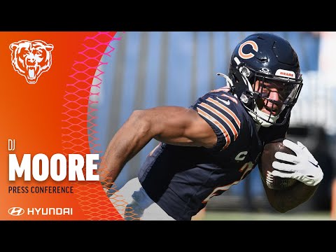 DJ Moore on team's annual Coat Drive and Week 8 matchup | Chicago Bears video clip
