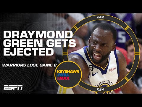 FULL REACTION to Draymond Green's ejection for stepping on Domantas Sabonis' chest in Game 2️⃣ | KJM video clip