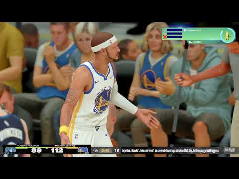 NBA 2K25 My CAREER - 51 PTS 🔥 - WARRIORS vs TIMBERWOLVES | 2nd Half | Gameplay | DJ DIXON PG#11