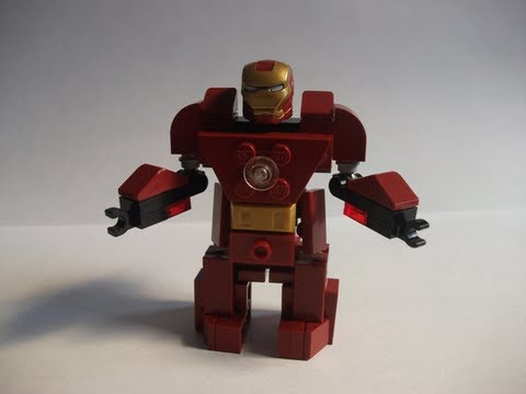 lego robot iron man mini