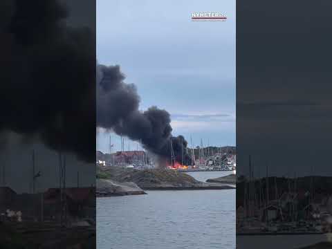 2026-06-14 Brand i segelbåtar på Tjörn