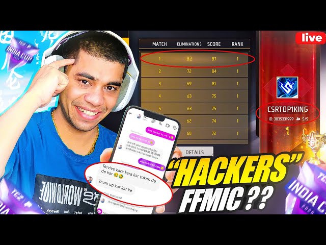 Expose💀82 Kills in FFMIC Hackers☑️Chat Revealed🤬!!