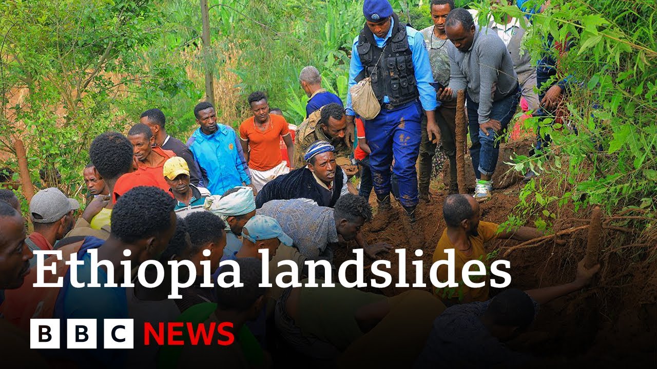 Ethiopia landslide rescuers pull 229 bodies from mud | BBC News