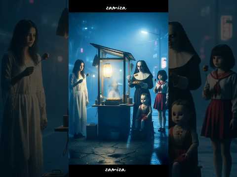 POV: When an American Ghost Gets Invited to Dinner in Japan #valak #lallorona #annabelle #hanakokun