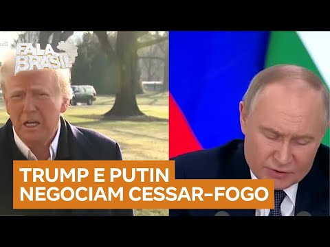 Trump conversa com Putin nesta terça (18) em busca de acordo por cessar-fogo na Ucrânia