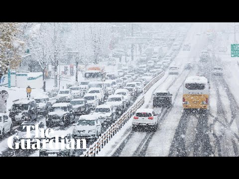 Seoul blanketed by heaviest November snow in 100 years