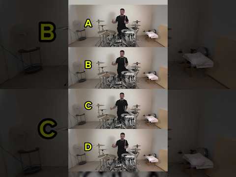 CAN YOU TELL WHICH VIDEO MATCHES THE AUDIO??? LEVEL: HARD🥁🔥 #drums #drumsolo