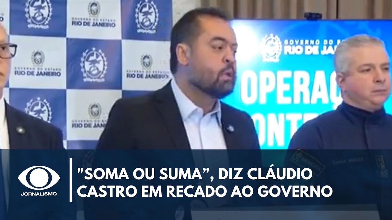 Cláudio Castro diz que não responderá ataques à operação  TV Online Cláudio Castro diz que não responderá ataques à operação