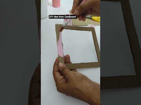 Aesthetic ஆன Useful Idea அதுவும் Waste Metarial வெச்சு 😍 | DIY Photo Frame 🌷 | #diy #shorts #craft