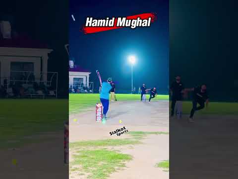 Hamid Mughal Stylish Shot ARB tournament Sialkot #cricket #viral #tournament #tapball #sialkotsports