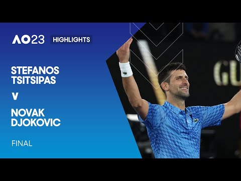 Stefanos Tsitsipas v Novak Djokovic Highlights | Australian Open 2023 Final