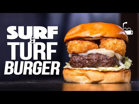 THE BEST SURF & TURF BURGER...WOW! | SAM THE COOKING GUY