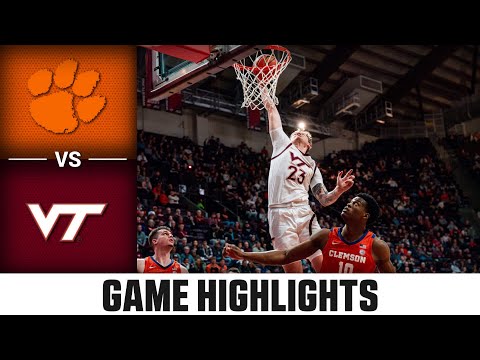 Clemson Vs Virginia Tech Game Highlights Acc Men S