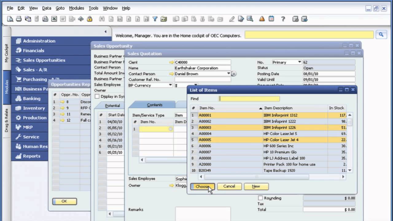 Sap Business One Demo De Crm En Españolmp4 Youtube