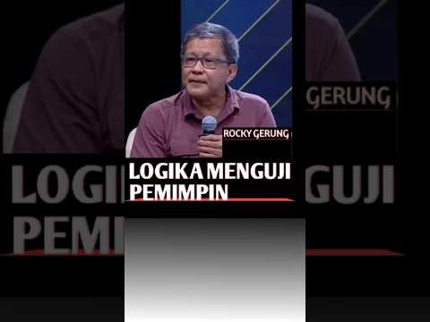 Logika menguji pemimpin #rockygerung #metode #pemimpin #debat #politikubdate #terbaru #2025