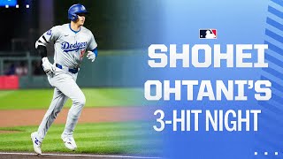 Big night for Shohei Ohtani! (Launches homer, knocks 3 hits) | 大谷翔平ハイライト