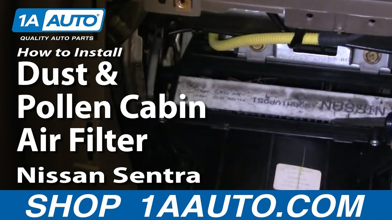 How to change in cabin air filter nissan sentra #7