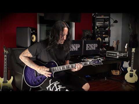 ESP Guitars: LTD Deluxe EC-1000 See Thru Purple Sunburst Demo by Bobby Keller