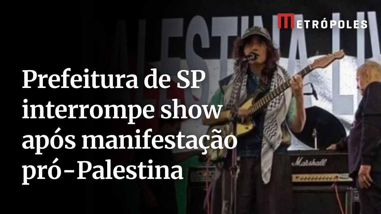 Prefeitura de SP interrompe show após manifestação pró Palestina