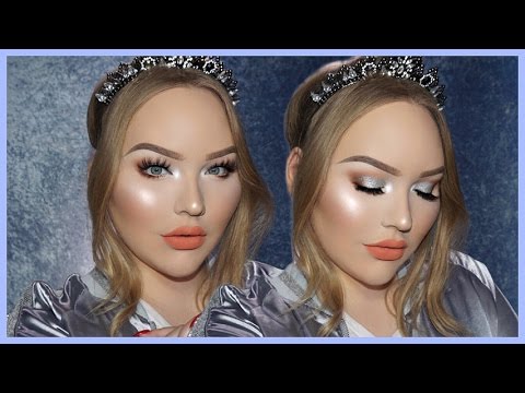 EASY & GLOWY Silver Holiday Glam Makeup Tutorial