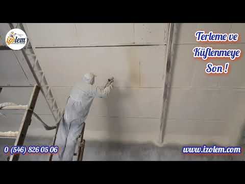 Sprey Poliüretan Mantar Üretim Tesisi Isı Yalıtımı...05468260506.www.izolem.com