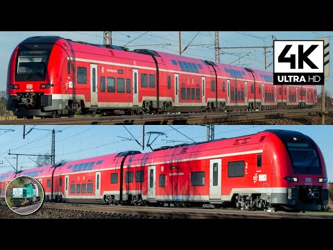 [4K] DB REGIO DESIRO HC! DB Desiro HC 4462 001 as a test train passes Dedensen/Gümmer!