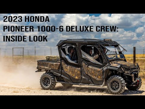 2023 Honda Pioneer 1000-6 Deluxe Crew: Inside Look