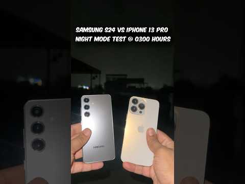 Samsung S24 vs iPhone 13 Pro Night Mode Camera Test | Low Light Battle