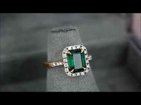 Кольцо с изумрудом замбия