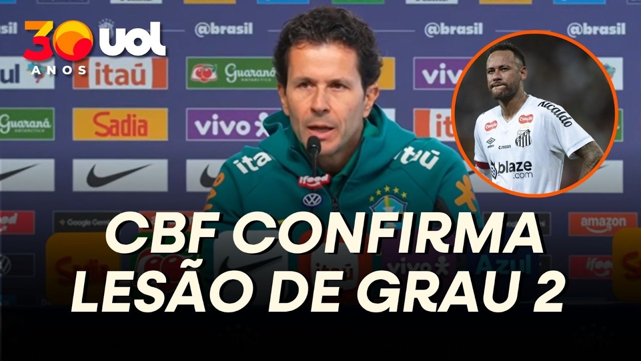 NEYMAR LESIONADO! CBF CONFIRMA LESÃO DE GRAU 2 NA PANTURRILHA DO ATLETA E DÁ PRAZO PARA RECUPERAÇÃO