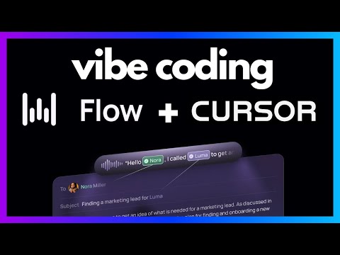 Vibe Coding with Wispr Flow and Cursor