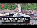 Drone footage captures devastating scene of Andhra Pradesh train accident