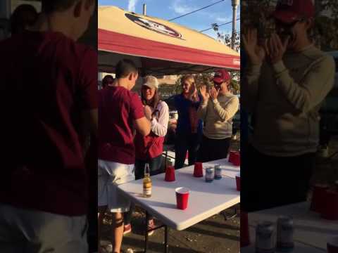 FSU Fan Gets Proposal Surprise at the End of a Flip Cup Game