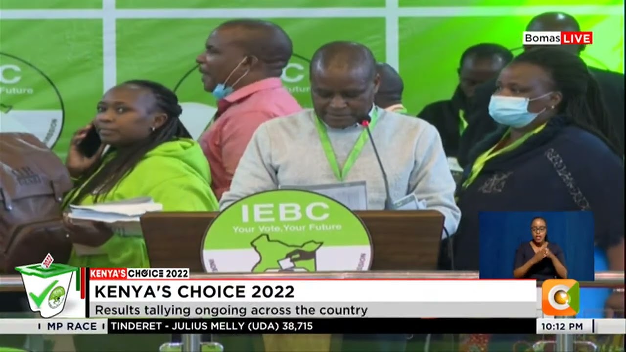 IEBC releases verified results from 12 additional constituencies