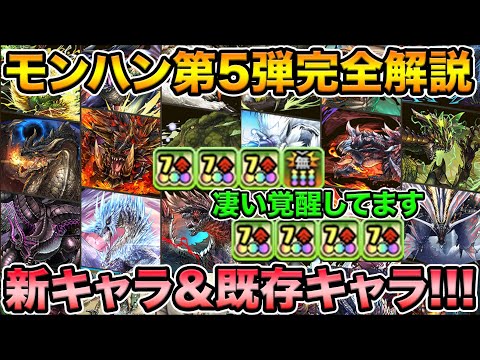 あのキャラが強い！モンハン第5弾解説の完全版！新キャラ＆既存キャラ強化詳細！パワーアップアンケートもあります！【スー☆パズドラ】
