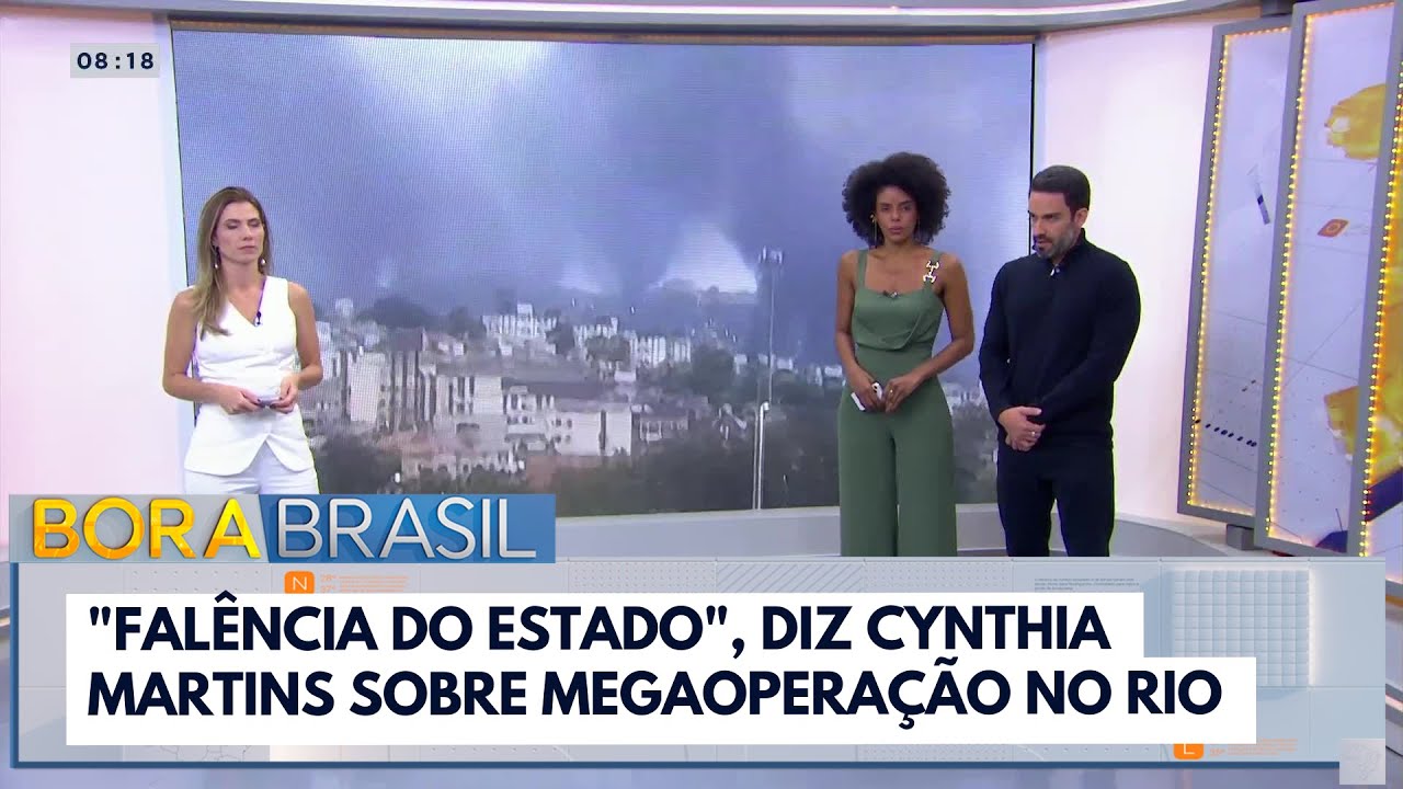 Falência do estado diz Cynthia Martins sobre megaoperação no Rio  TV Online Falência do estado diz Cynthia Martins sobre megaoperação no Rio