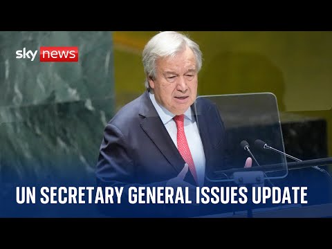 Watch live: UN Secretary General Antonio Guterres delivers update on the Israel-Hamas war