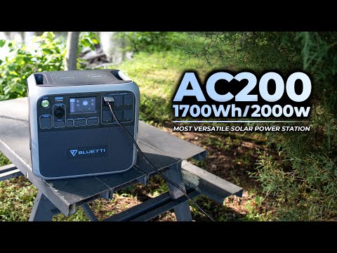 Bluetti AC200 Portable Solar Power Station Offers 2000W for at Home, Outdoor, RV, and Emergency Use. Bluetti, the Green-Alternative for All of Your Power Needs