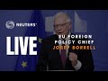 LIVE: EU’s Borrell holds a briefing after Russia sanctions meeting