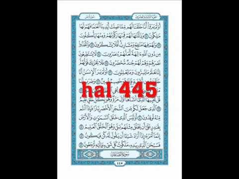 Al-Qur'an 036 Yaa-Siin (Yasin Huruf Hijaiyyah) 6 halaman 