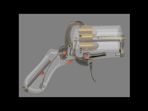 A 6-Barrel Revolver That Doesn't Have a Cylinder?🤔 The Lefaucheux Pepperbox Mechanism