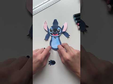 Hanging Paper Doll 💙DIY Stitch tutorial #diyideas #diy