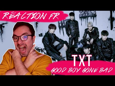 Vidéo GUITARE+RNB? LET'S GO!  " GOOD BOY GONE BAD " de TXT / KPOP RÉACTION FR