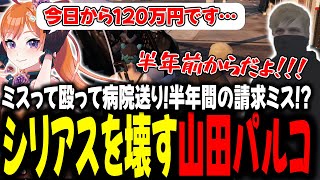 ミスって殴って病院送り！半年間の請求ミス！？シリアスを壊す山田パルコ【#切り抜き/#うさぎさん/#山田パルコ/#ストグラ 】