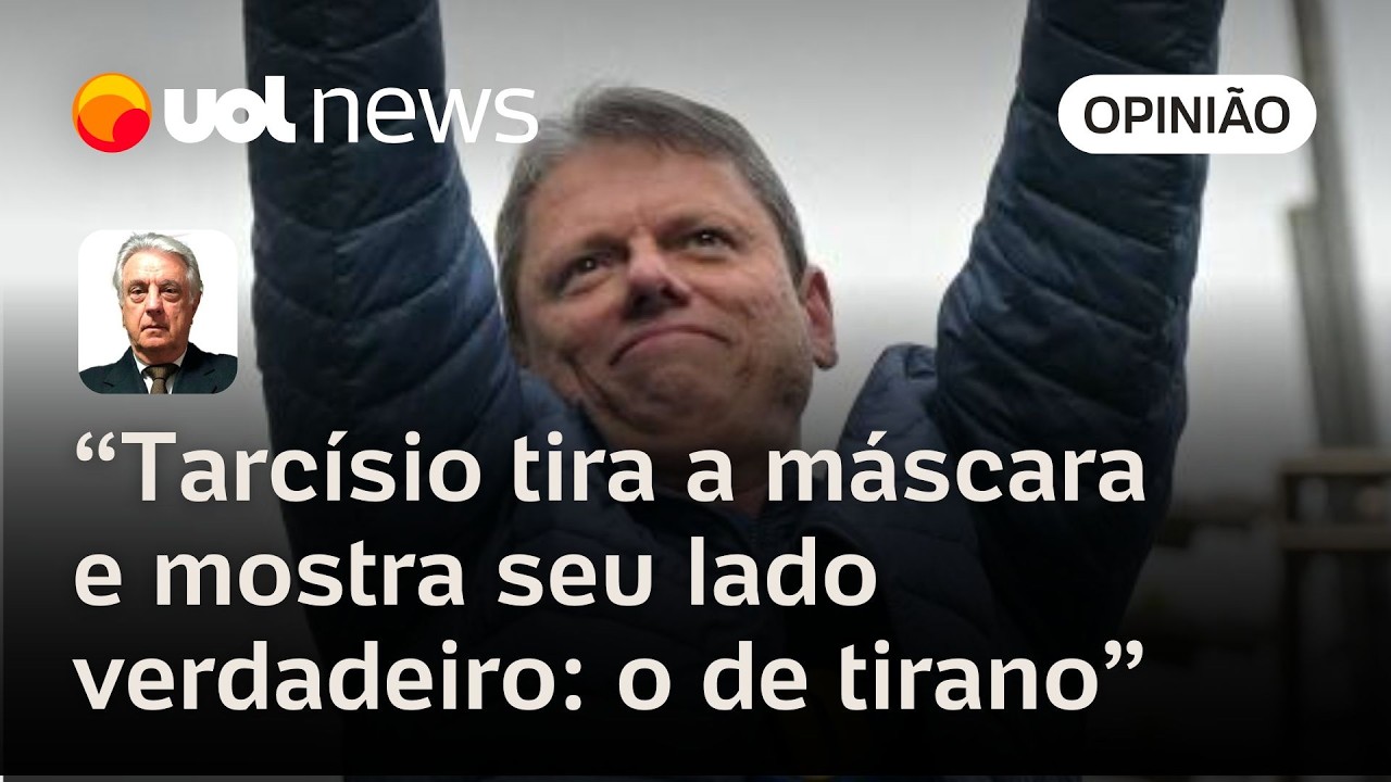 Tarcísio tira máscara em discurso na Paulista e mostra seu lado verdadeiro de tirano | Maierovitch