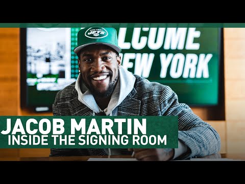 "This Place Is Prime & Ready To Go" | Inside The Signing Room with Jacob Martin | The New York Jets video clip 